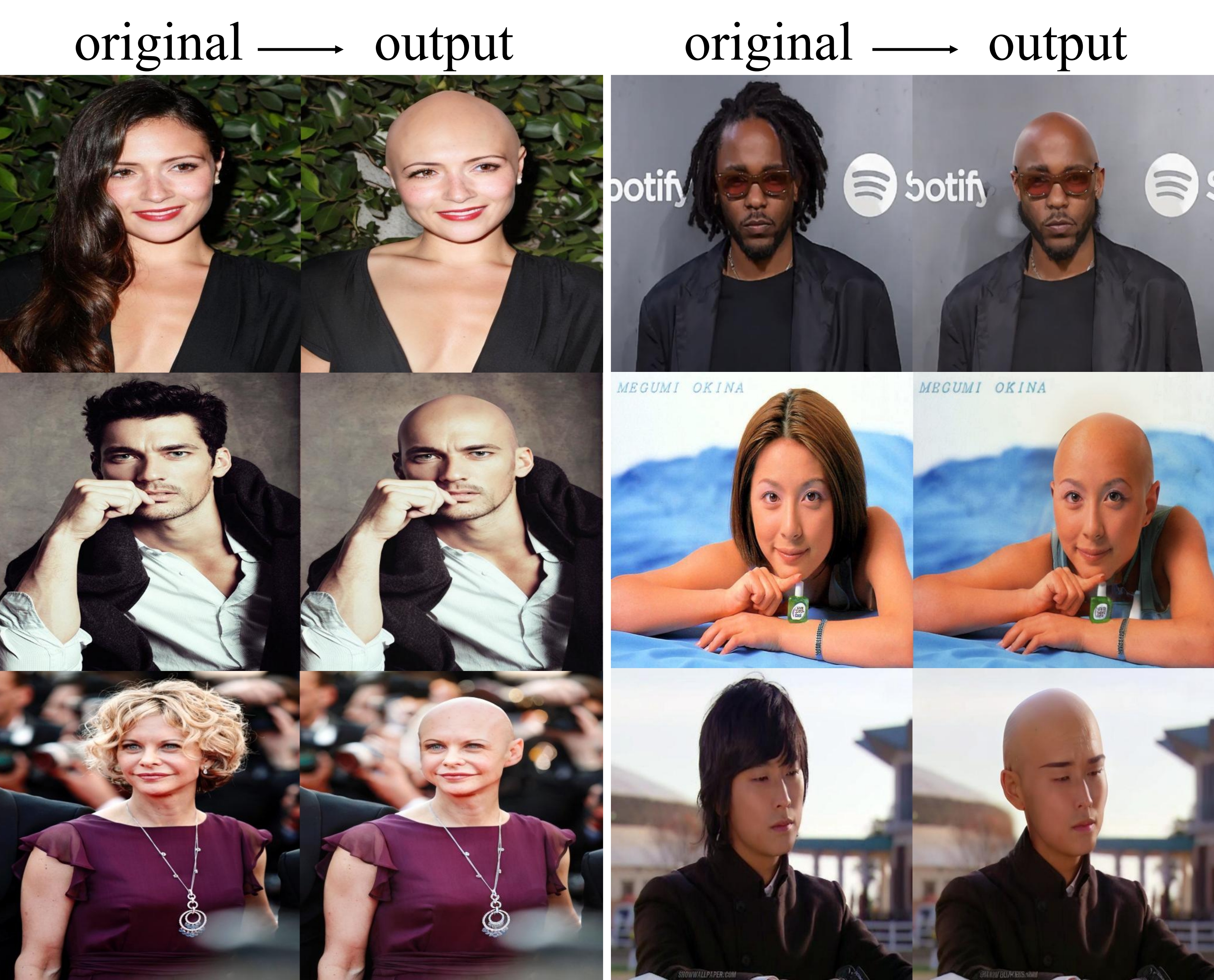 Diffusion-based Hair Removal